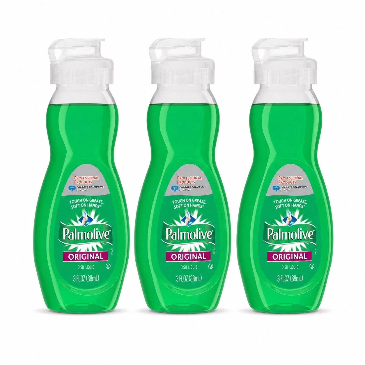Palmolive Original Dish Soap 3 fl oz Travel Size Pump Bottle 3 Pack