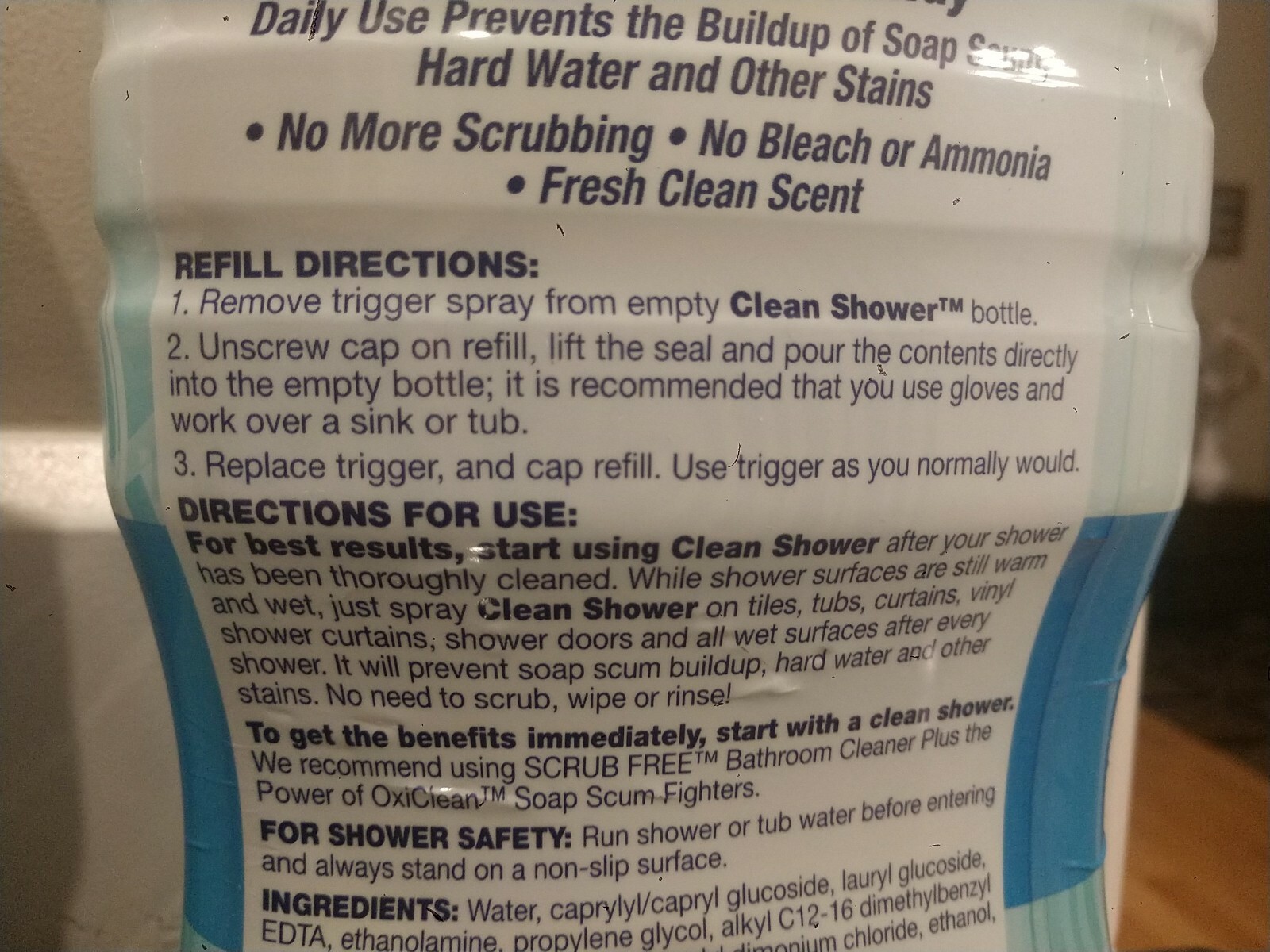 Scrub Free 00001 Daily Shower Cleaner – 60oz Church&Dwight Co.