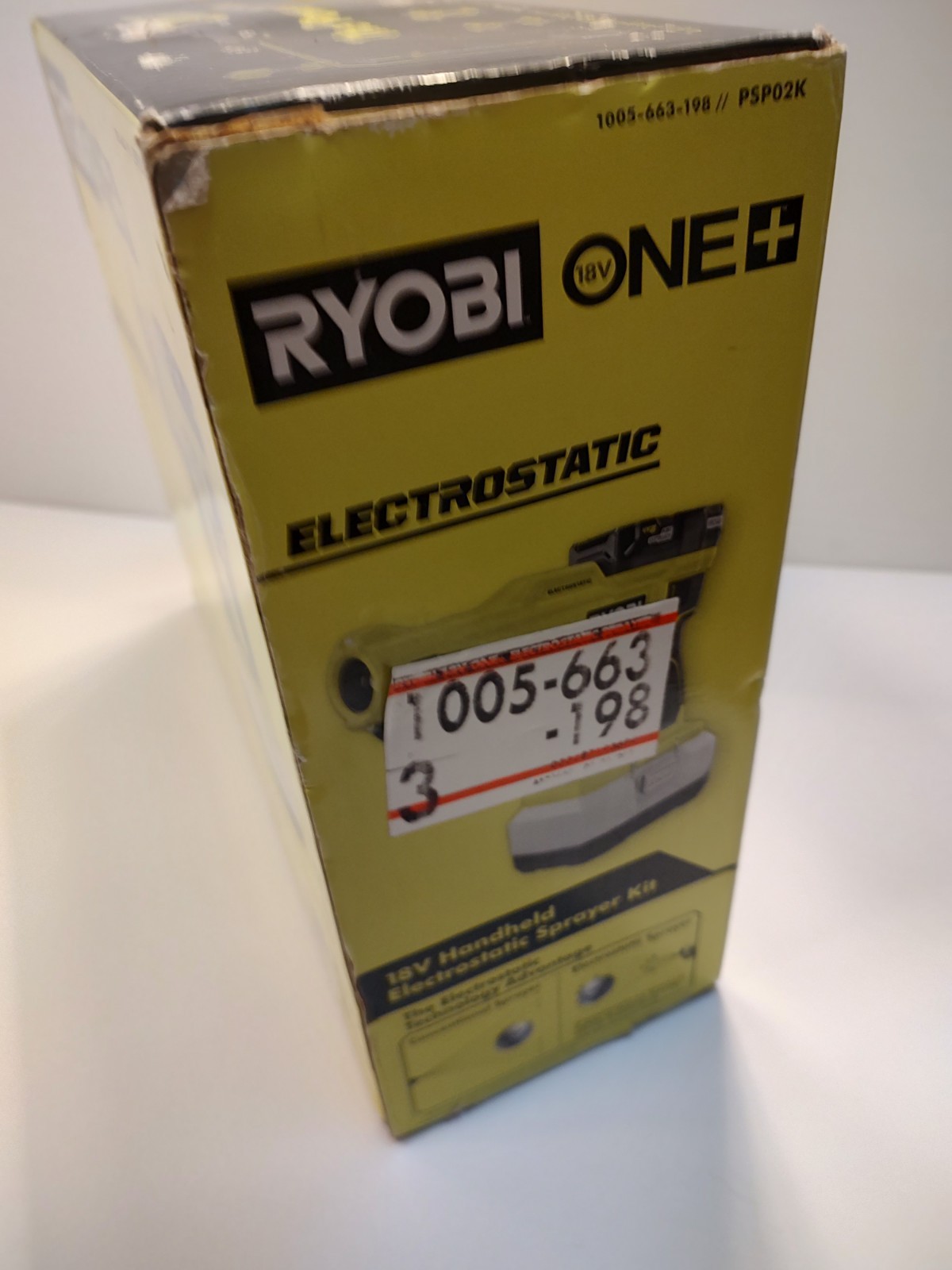 RYOBI ONE+ Handheld Electrostatic Sprayer Kit 18V Cordless PSP02K