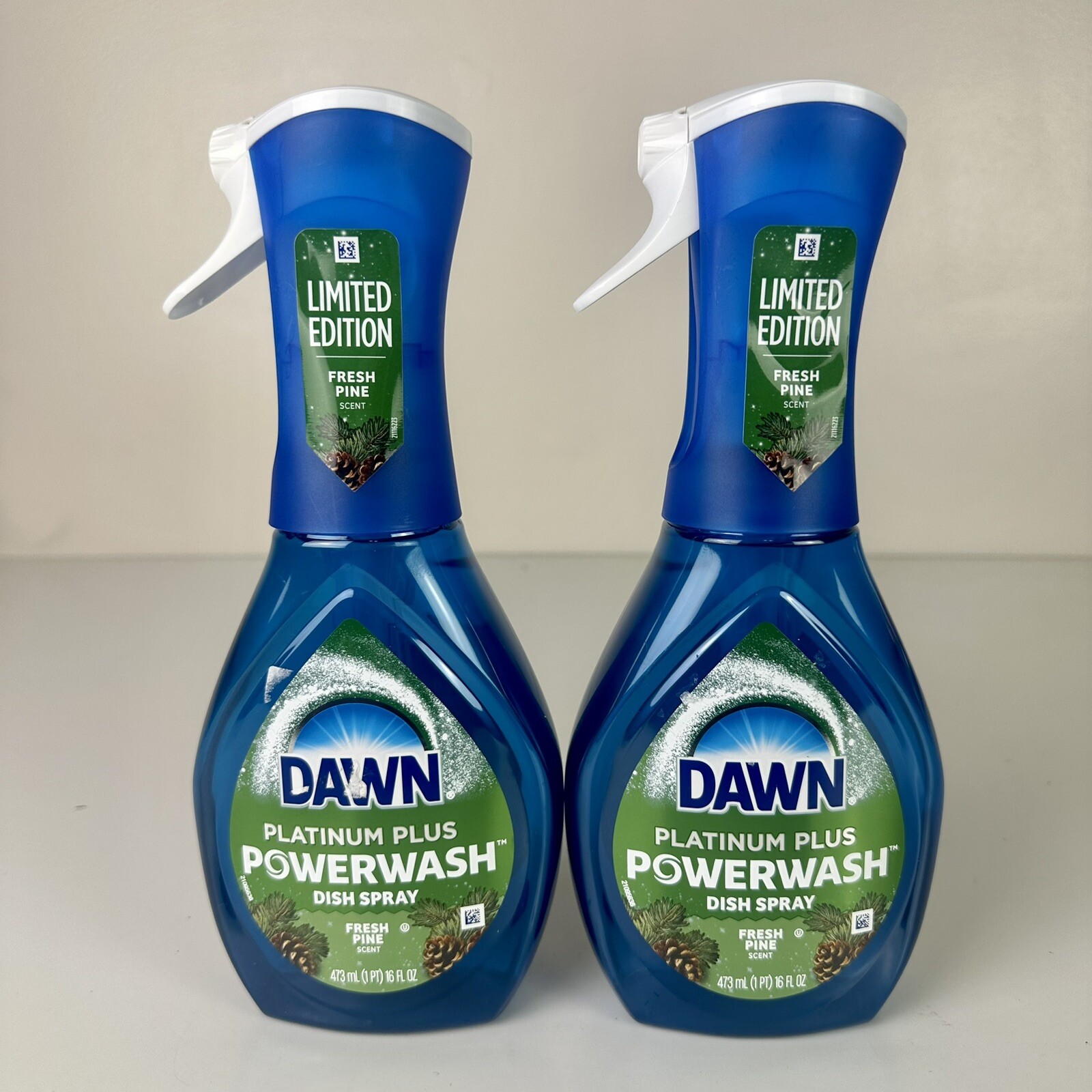 Lot Of 2 Limited Edition New Dawn Powerwash Spray Fresh Pine 16 Fl Oz Platinum