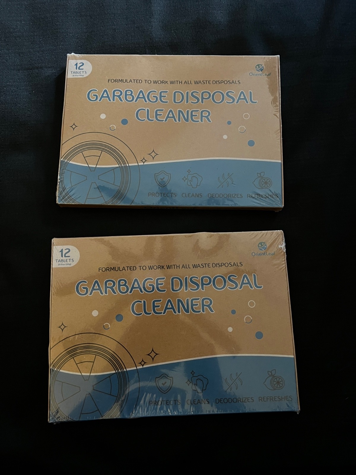 Orientleaf Garbage Disposal Cleaner 24 Tablets 2 Boxes of 12