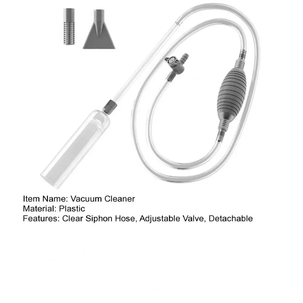 Pool Hand Vacuum Cleaner,Cleaning Tool,Adjustable Valve,Removable,Transparent