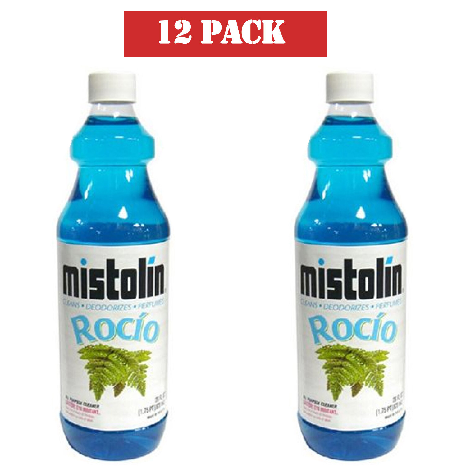 12 Pack Mistolin All Purpose Cleaning Solution Morning Mist (Rocio) 28 fl oz
