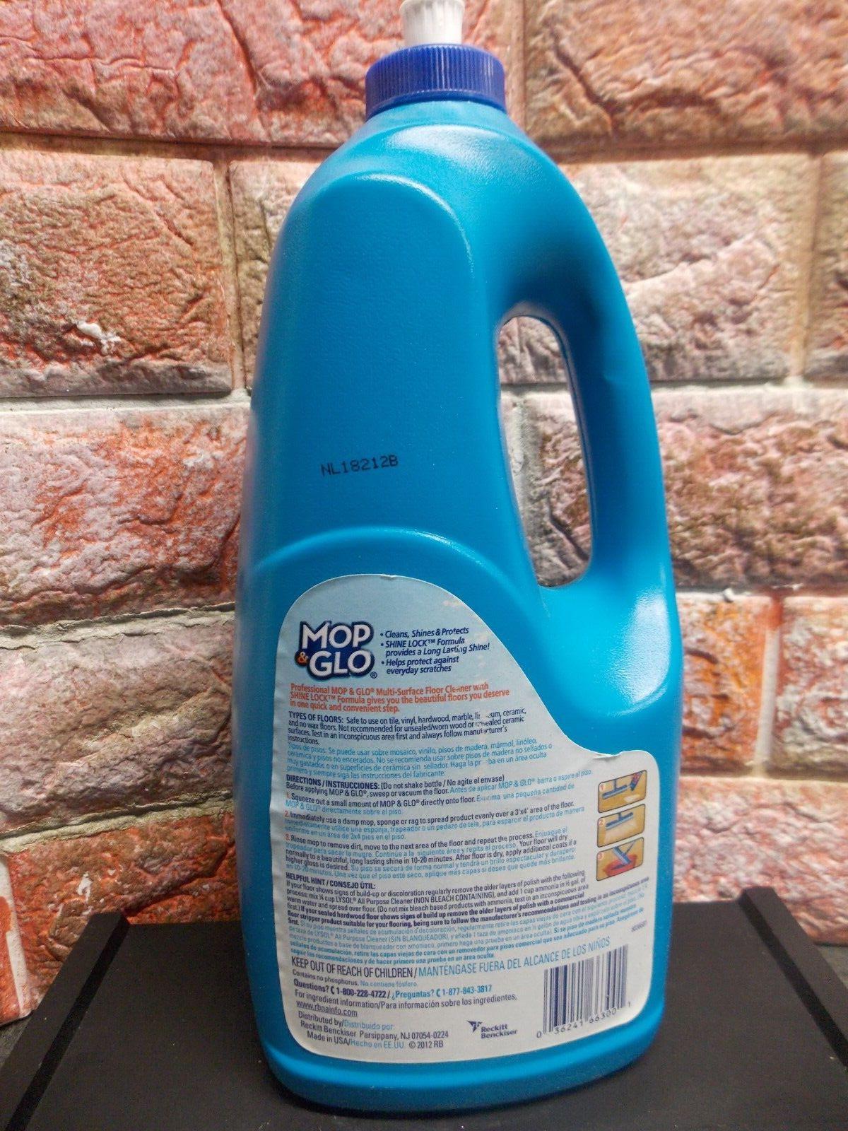 Mop & Glo Triple Action Floor Cleaner Fresh Citrus Scent 64oz Bottle 74297EA
