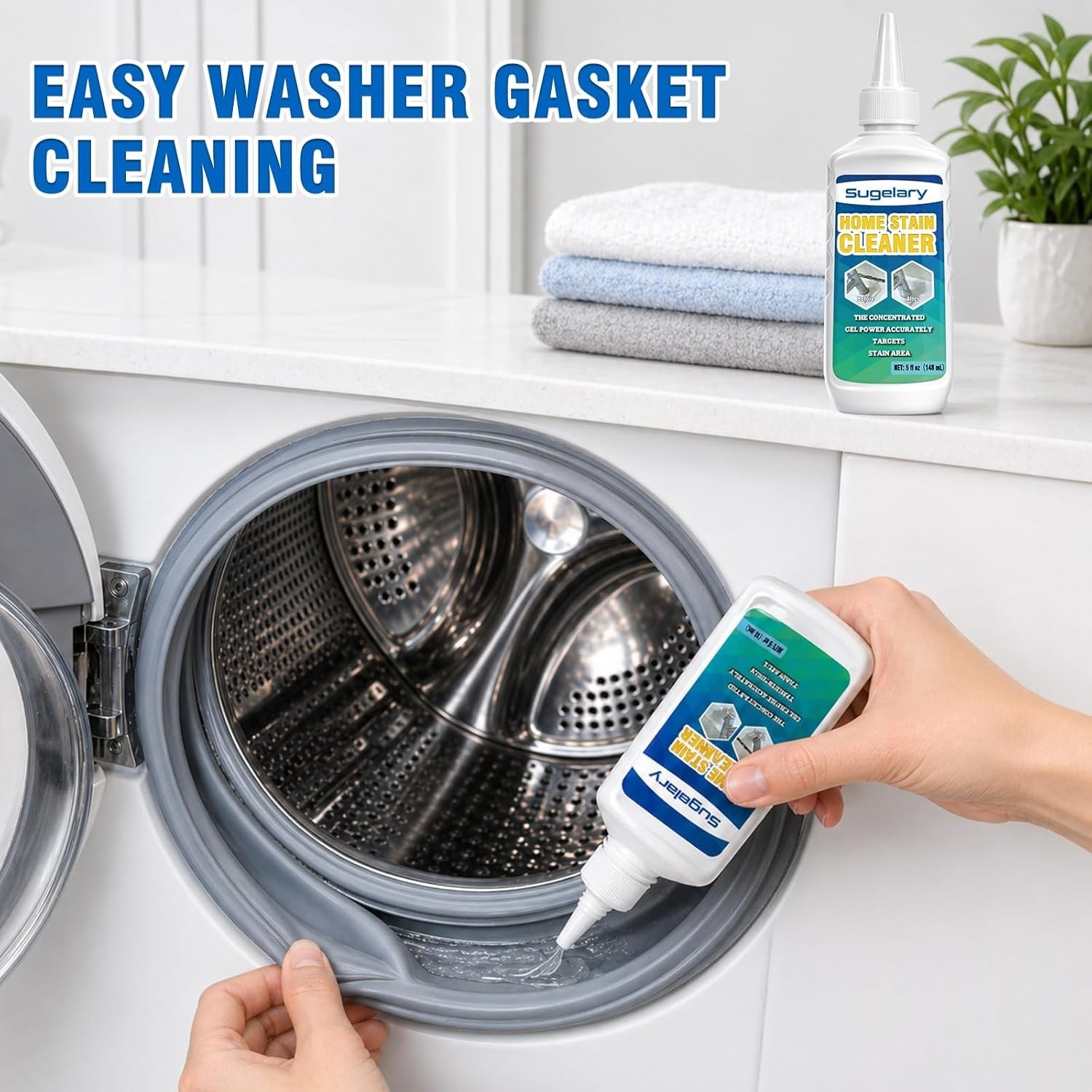 5 fl oz Powerful Mold Stain Cleaner Gel – Quick, Easy Removal for Home & Laundry