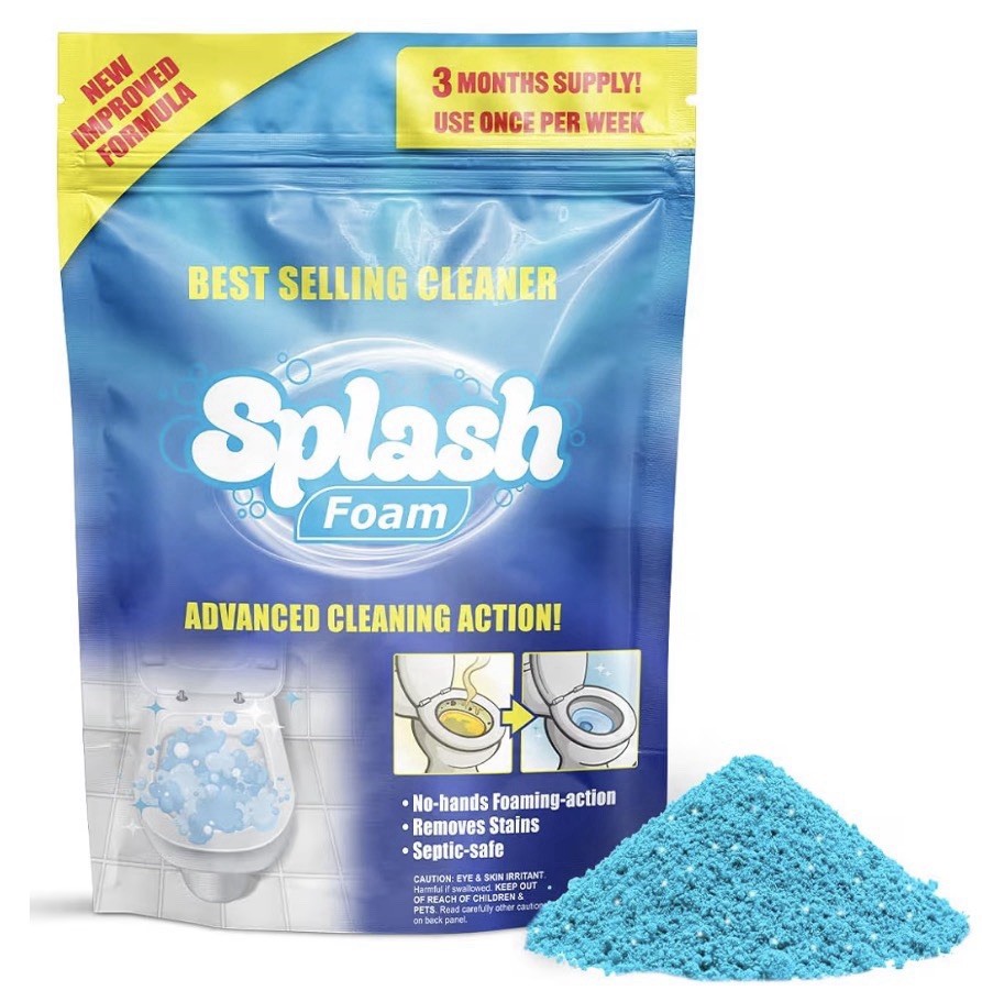 Splash Foaming Advanced Cleaner 350g 12.35oz Toilet Bowl Cleaning Powder 5/2026