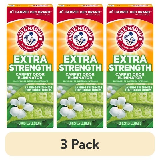 ARM & HAMMER Extra Strength Carpet Odor Eliminator Powder Fresh Scent 30 oz 3 Pa