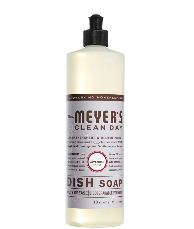 3~ Mrs Meyer’s Clean Day Dish Soap Cuts Grease Biodegradable Lavender Scent 16oz