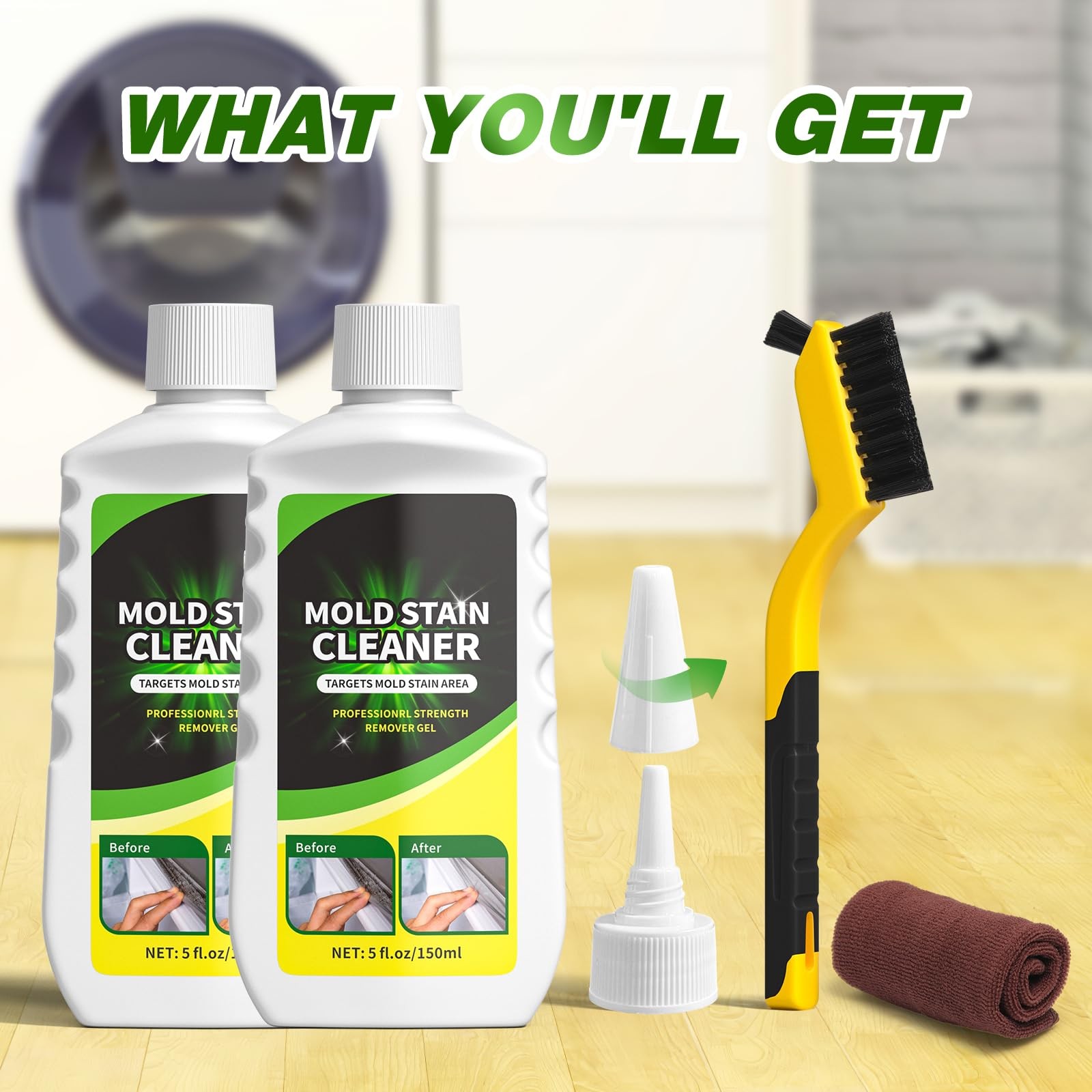 Home Remover Gel, 2 Pack Washing Machine Cleaner Stain Remover Gel for Front …
