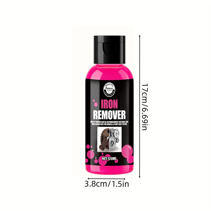All-Purpose Rust Remover Spray 120ML Fast-Acting Iron Oxidation Eliminator