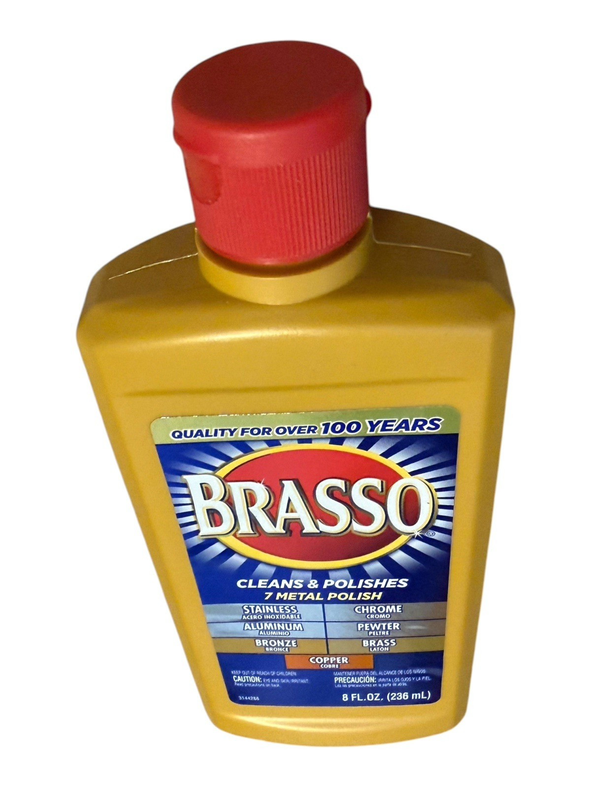 Brasso Metal Polish (7-Pack) Cleans Chrome, Brass, Pewter, Bronze (7x 8 oz)