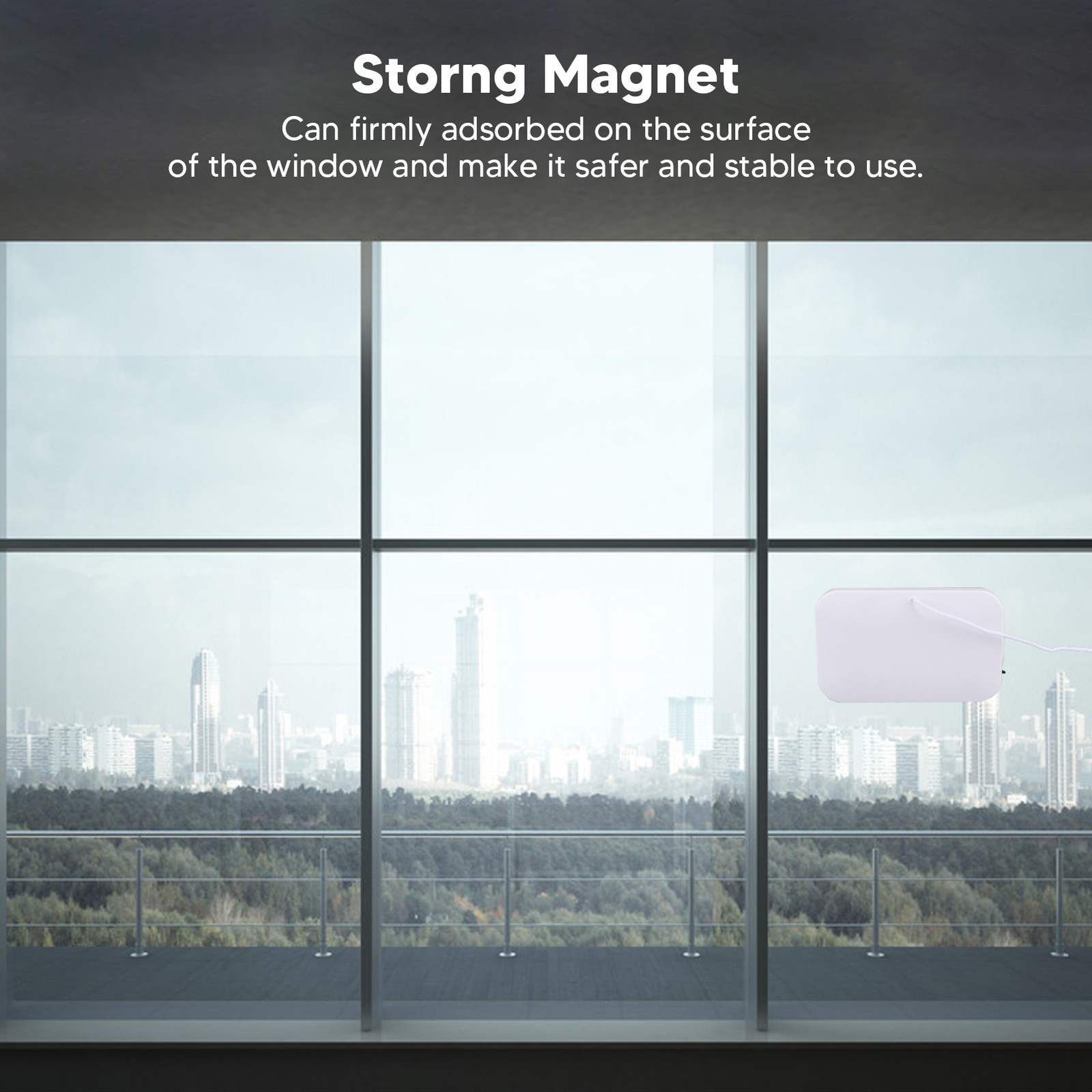 Double Sided Glass Wiper Magnetic Window Cleaner 3 To 10mm Household Double JJ