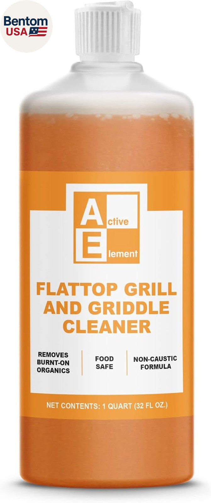 Flat Top Grill Cleaner – 32 Fl Oz | Griddle Cleaner, Removes Burnt-On Residue, F