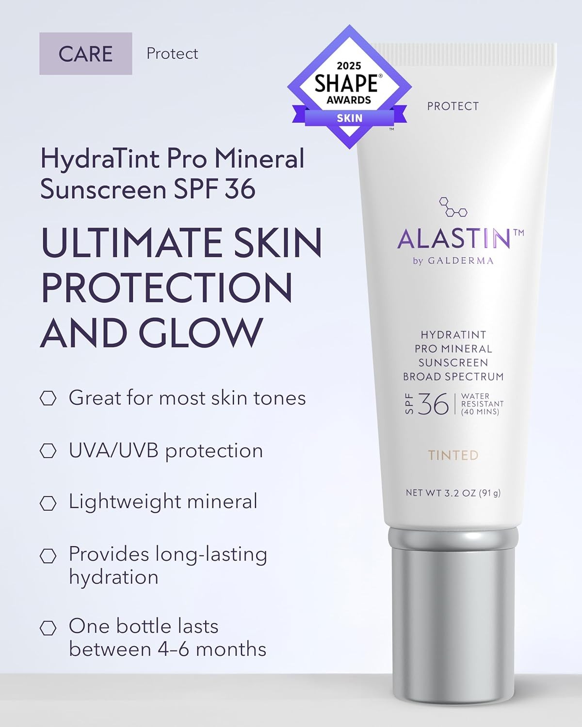 ALASTIN Skincare HydraTint Pro Mineral Sunscreen SPF 36 (3.2 oz) | 2-in-1 Tint