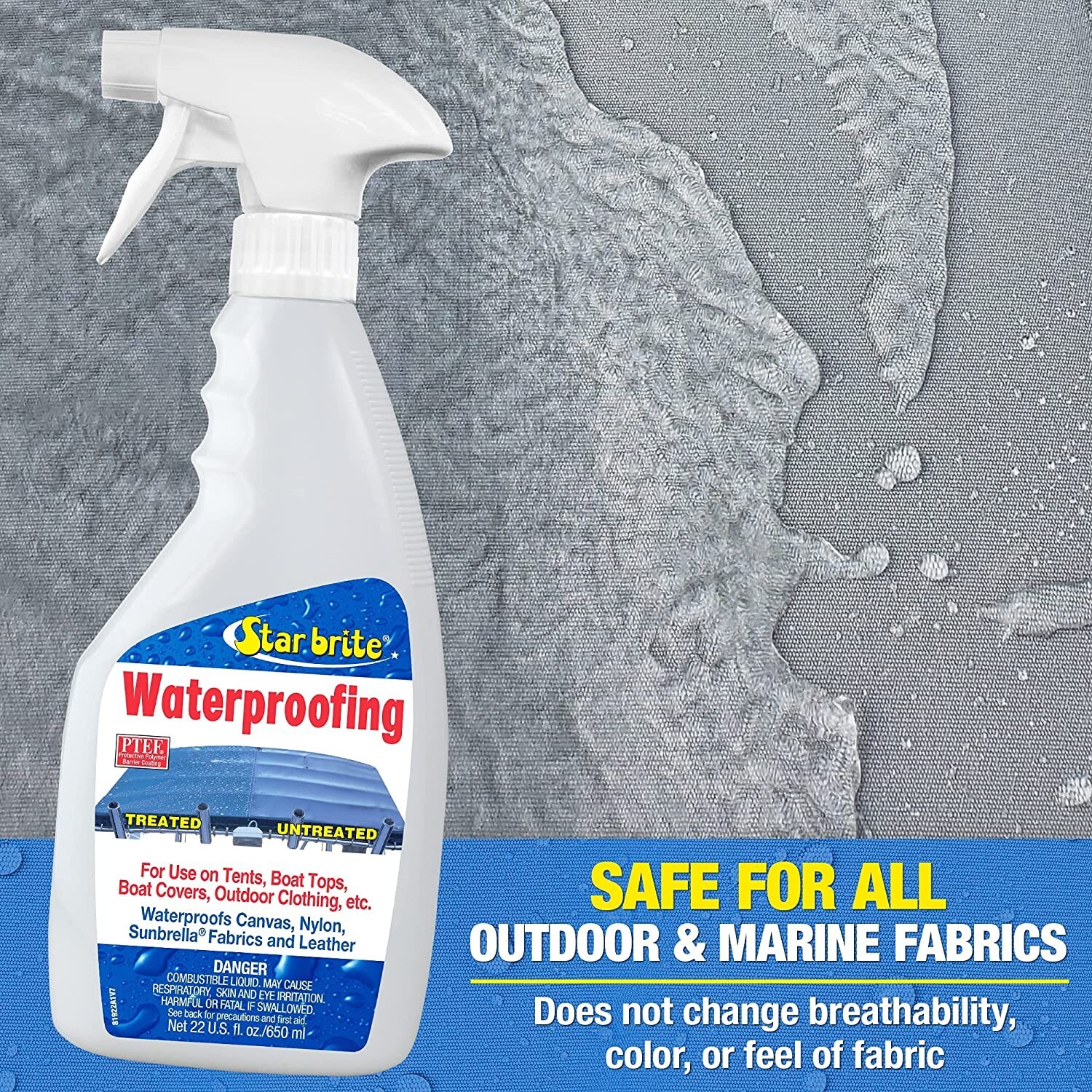 StarBrite 81922 22oz Waterproofing w/ PTEF Cleaning Supply Outdoor Boat Cover