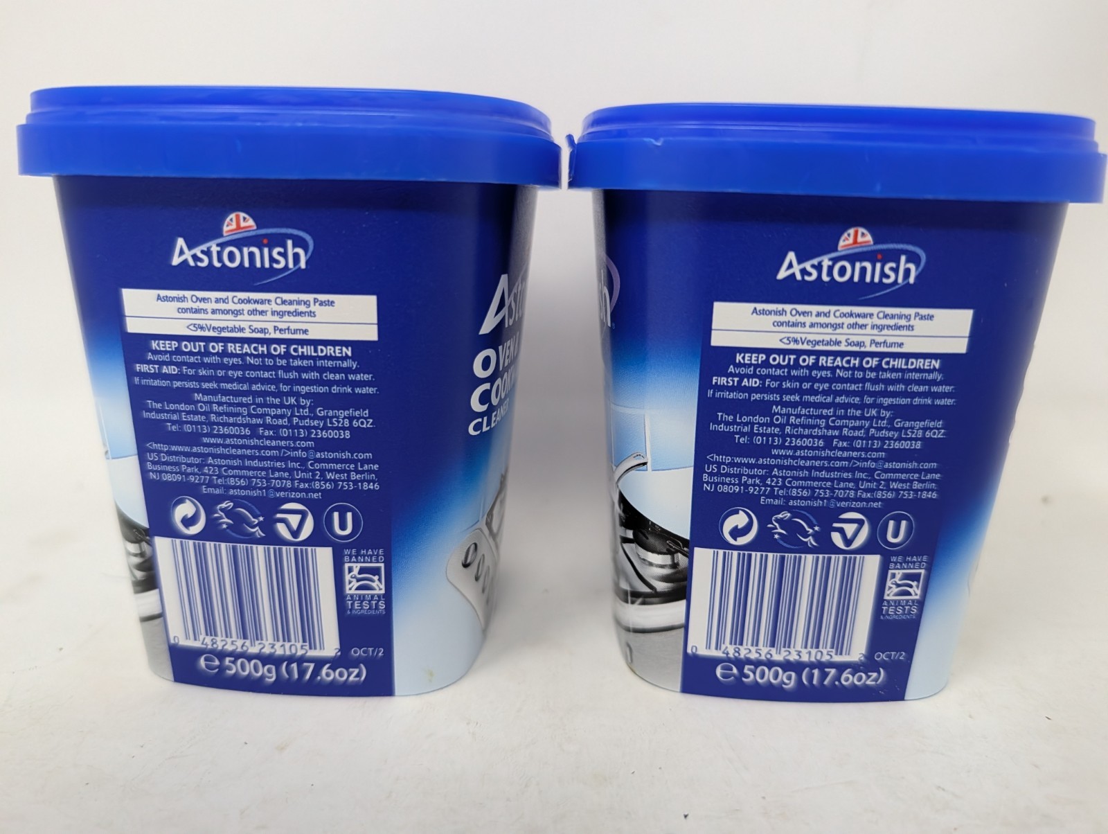 Astonish Oven & Cookware Cleaner Paste 17oz (500g) New Sealed Non Acid Lot of 2