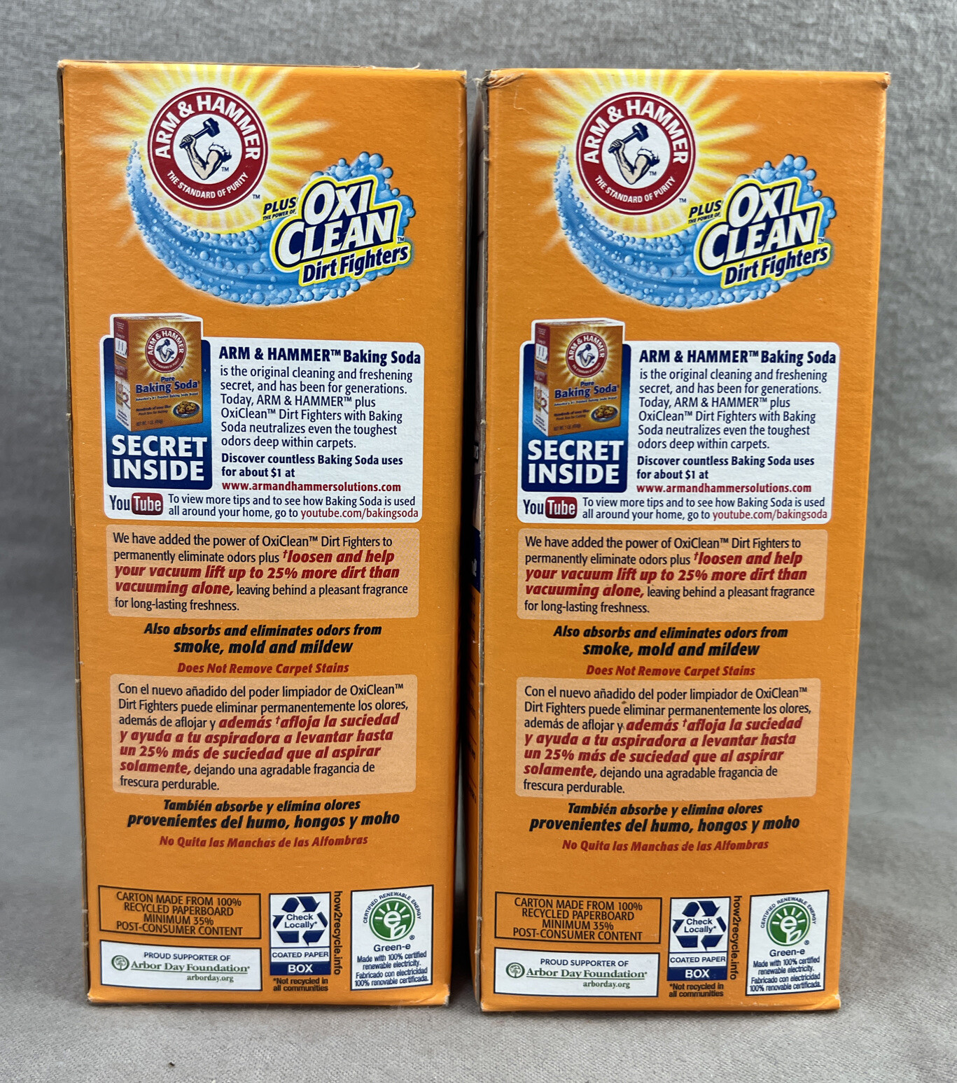 2 Pack PET FRESH Arm & Hammer Carpet Odor Eliminator Oxi Clean Dog Cat Vacuum