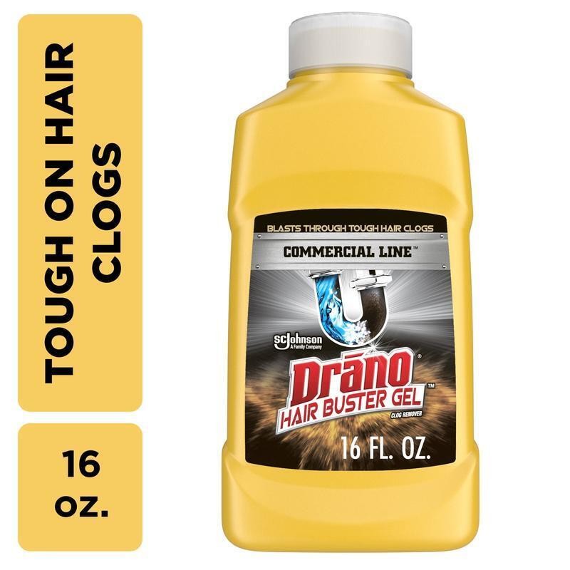 Hair Clog Remover Gel Professional Strength 16 Oz Fast Acting Safe Pipes Drain