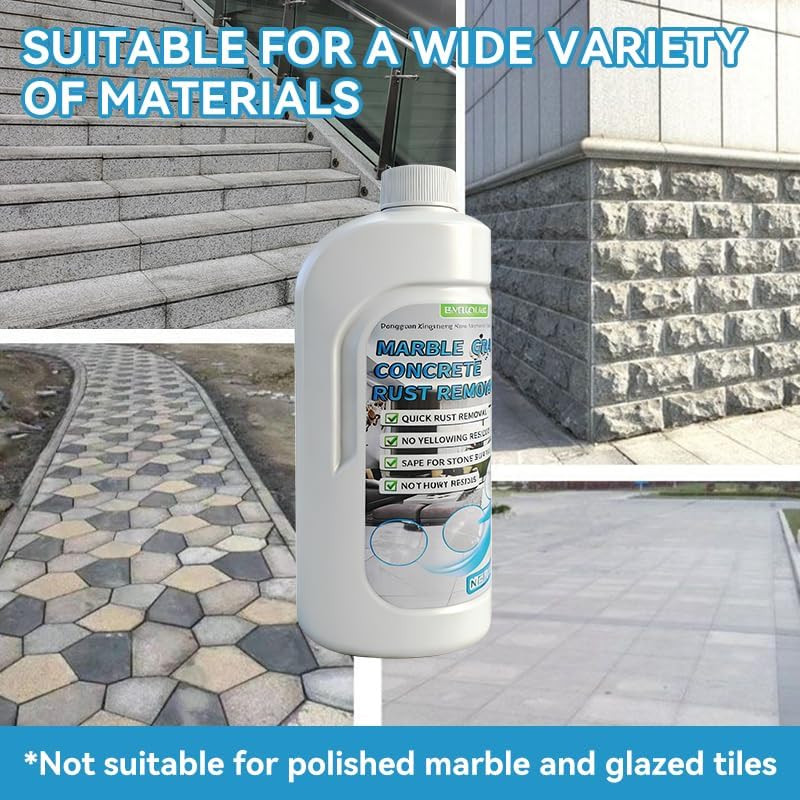 Rust Stain Remover Marble Cleaner Tile Rust Remover Granite Care Agent Stone Car