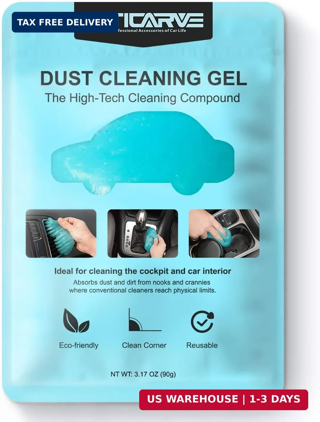 Cleaning Gel for Car Detailing Putty Car Vent Cleaner Goo Cleaning Putty Gel Aut