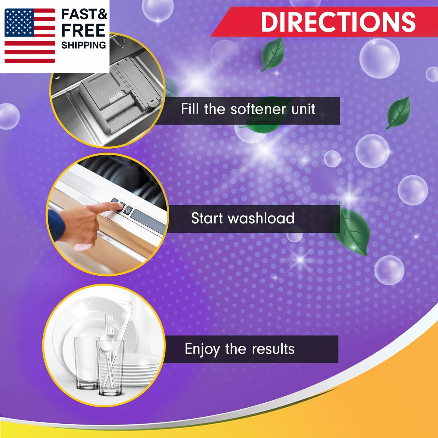 Zaltz Dishwasher Salt – Water Softener, Cleaner, Rinse Aid with Easy Pour Spout