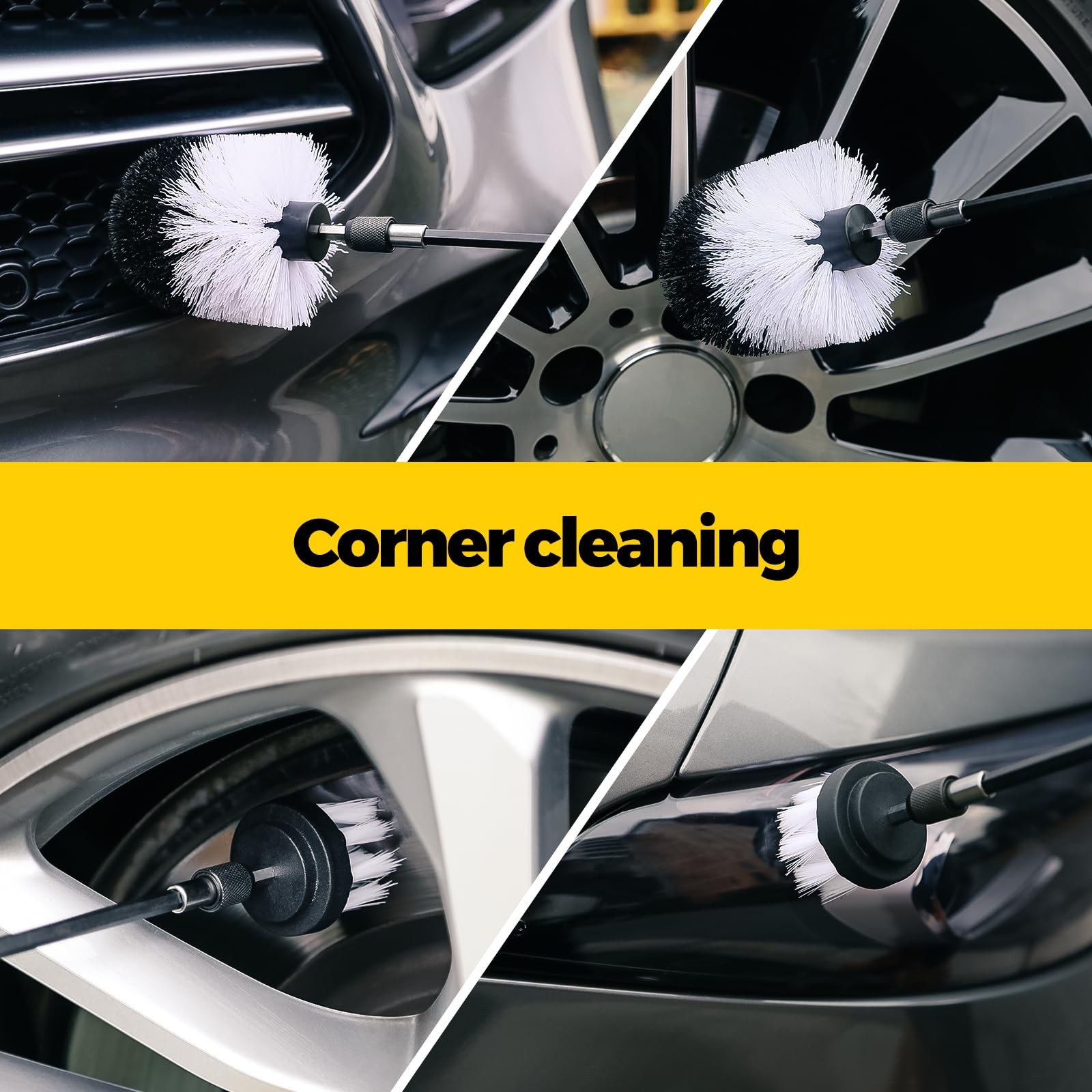 Holikme 5Pack Drill Brush Attachment Set-Car