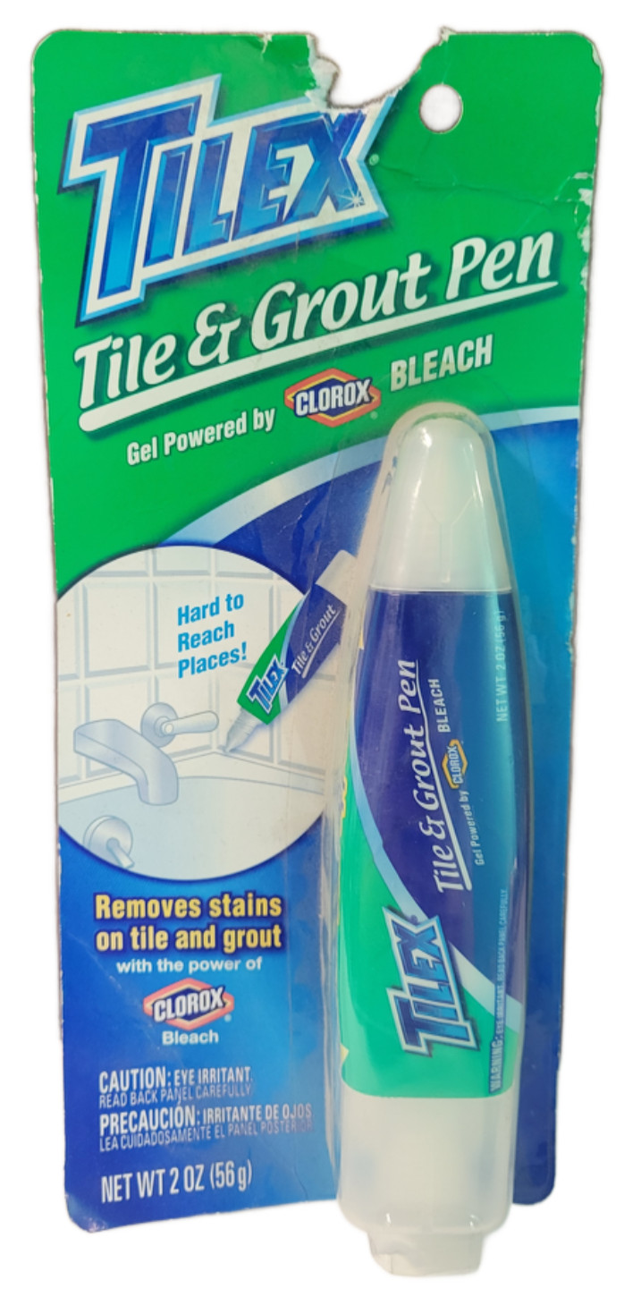 TiLEX Tile & Grout Pen 2 oz. Dual Tip Clorox Bleach Gel Sealed Discontinued READ