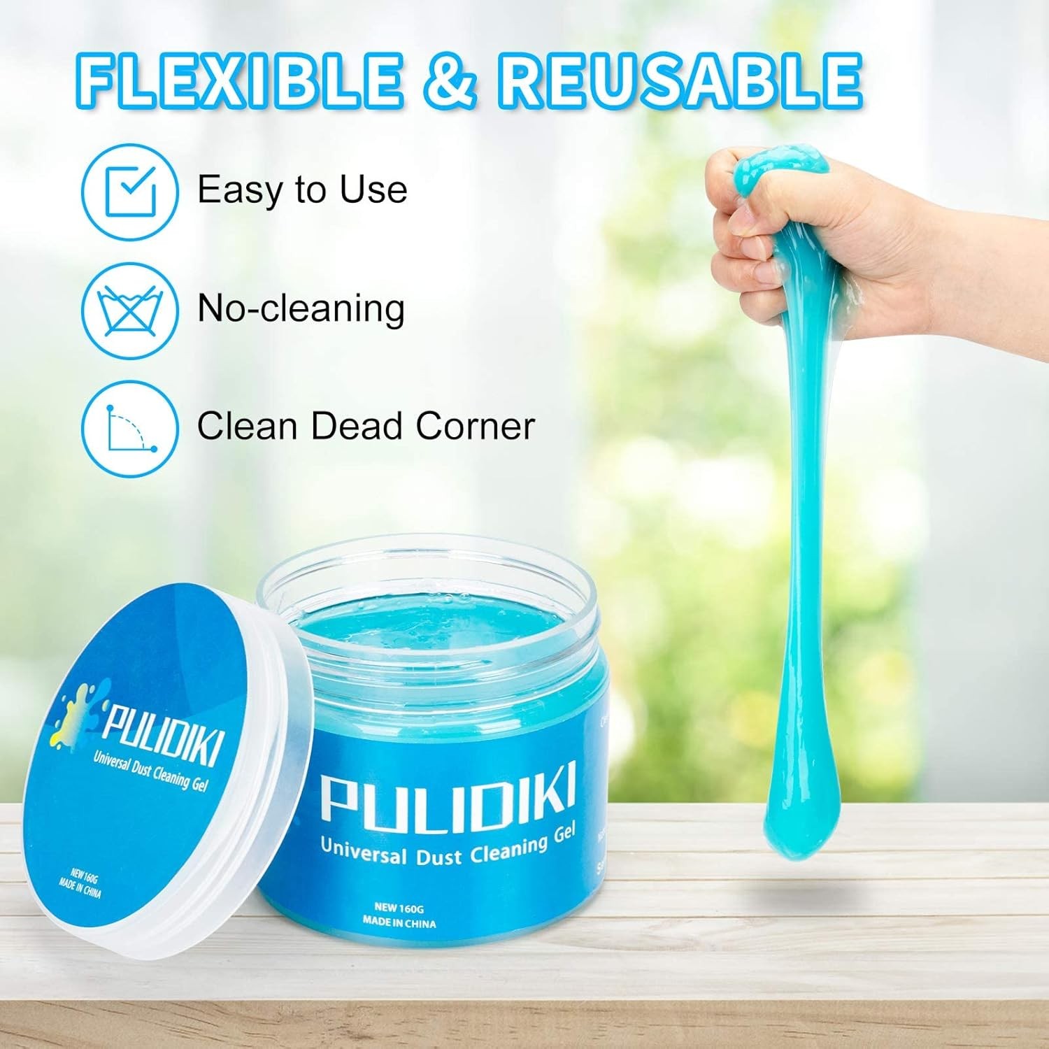 Car Cleaning Gel Putty – Reusable Dust Remover Slime for Vents & Dashboards