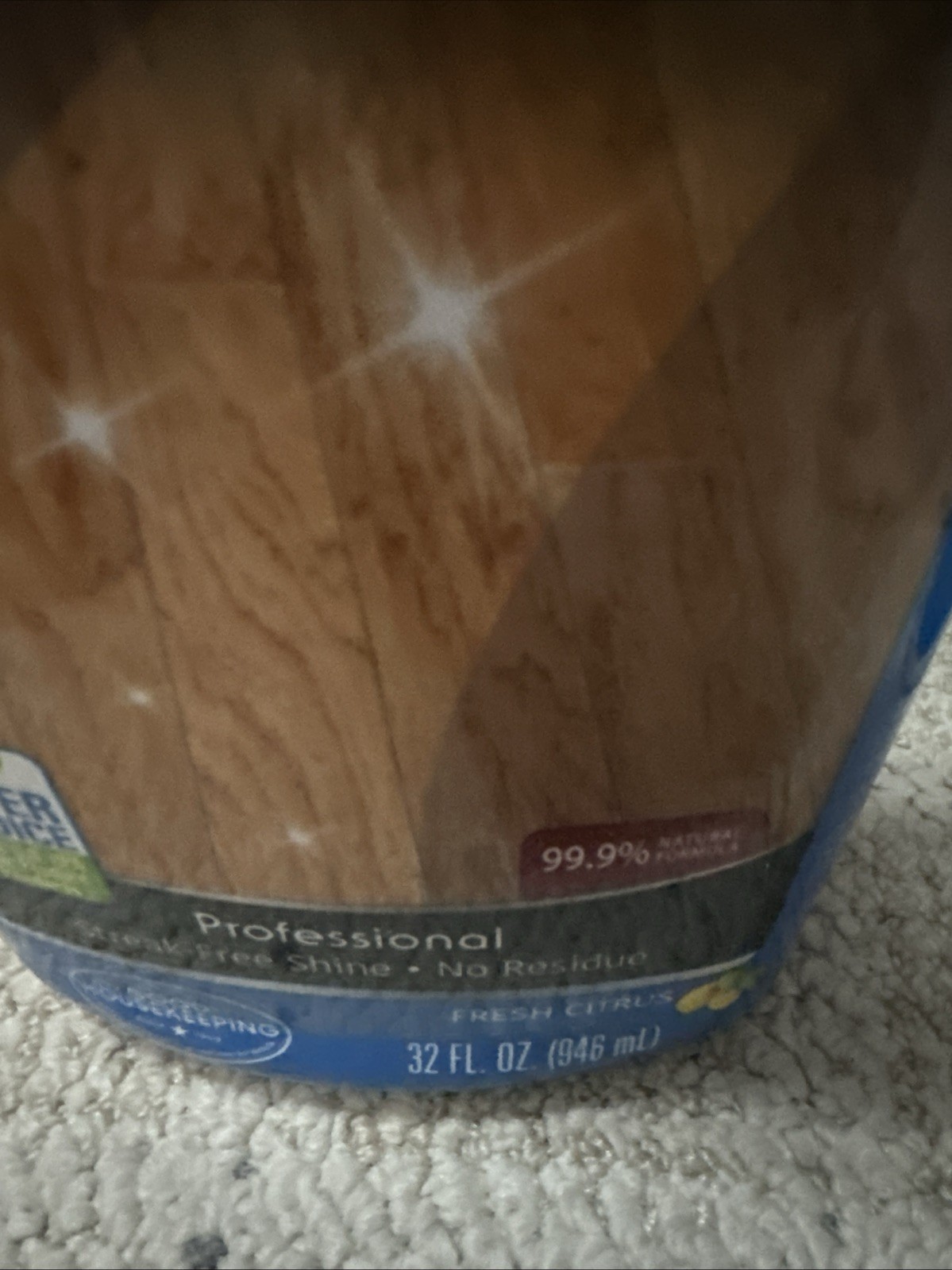 Weiman Wood Floor Cleaner 32 fl oz For Finished Hardwood Fresh Citrus