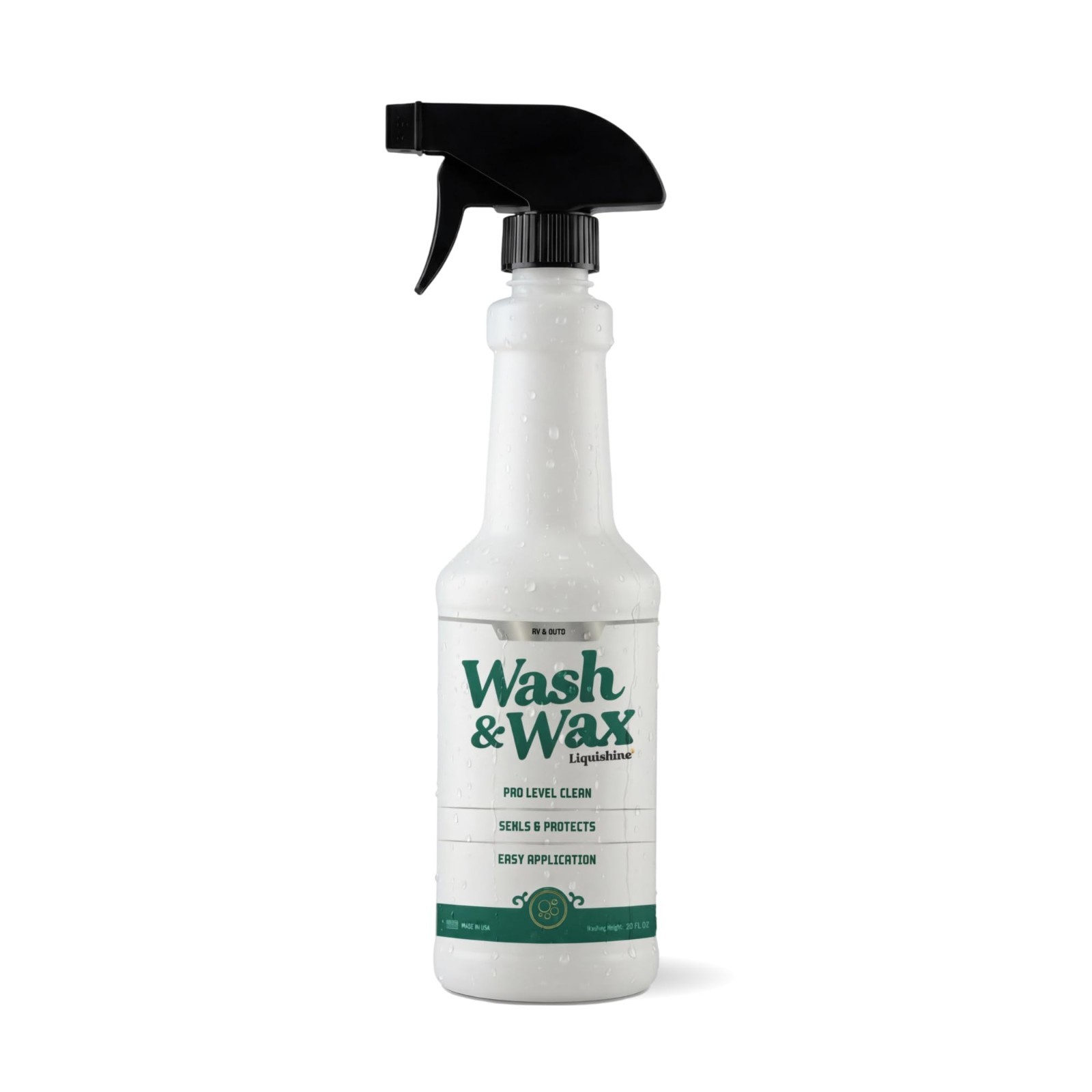 2-in-1 RV Wash & Wax Cleaner, Waterless or Traditional Soap, Removes Dirt & Bugs