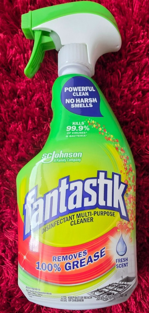 Pack Of 10 Fantastik All-Purpose Cleaner with Bleach 32 FL OZ (1 QT) Each