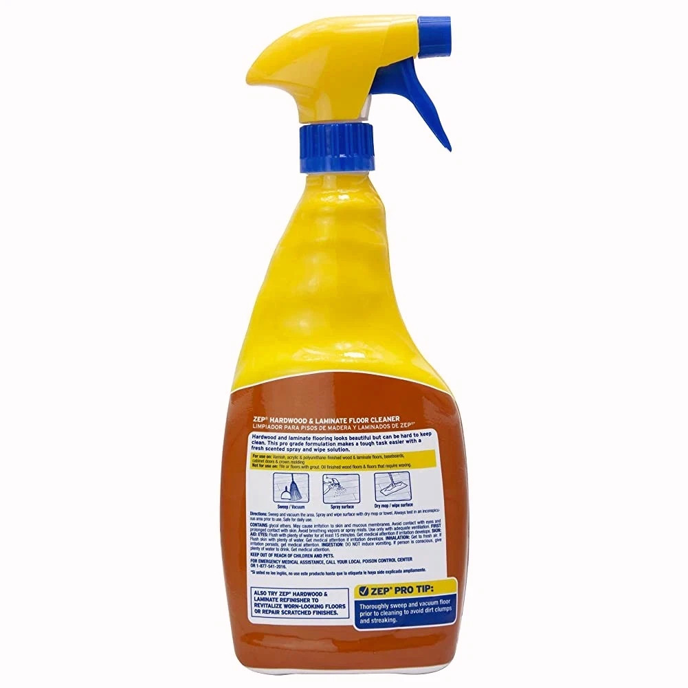Zep Hardwood and Laminate Floor Cleaner – 32 oz (Case of 12) – ZUHLF32 –