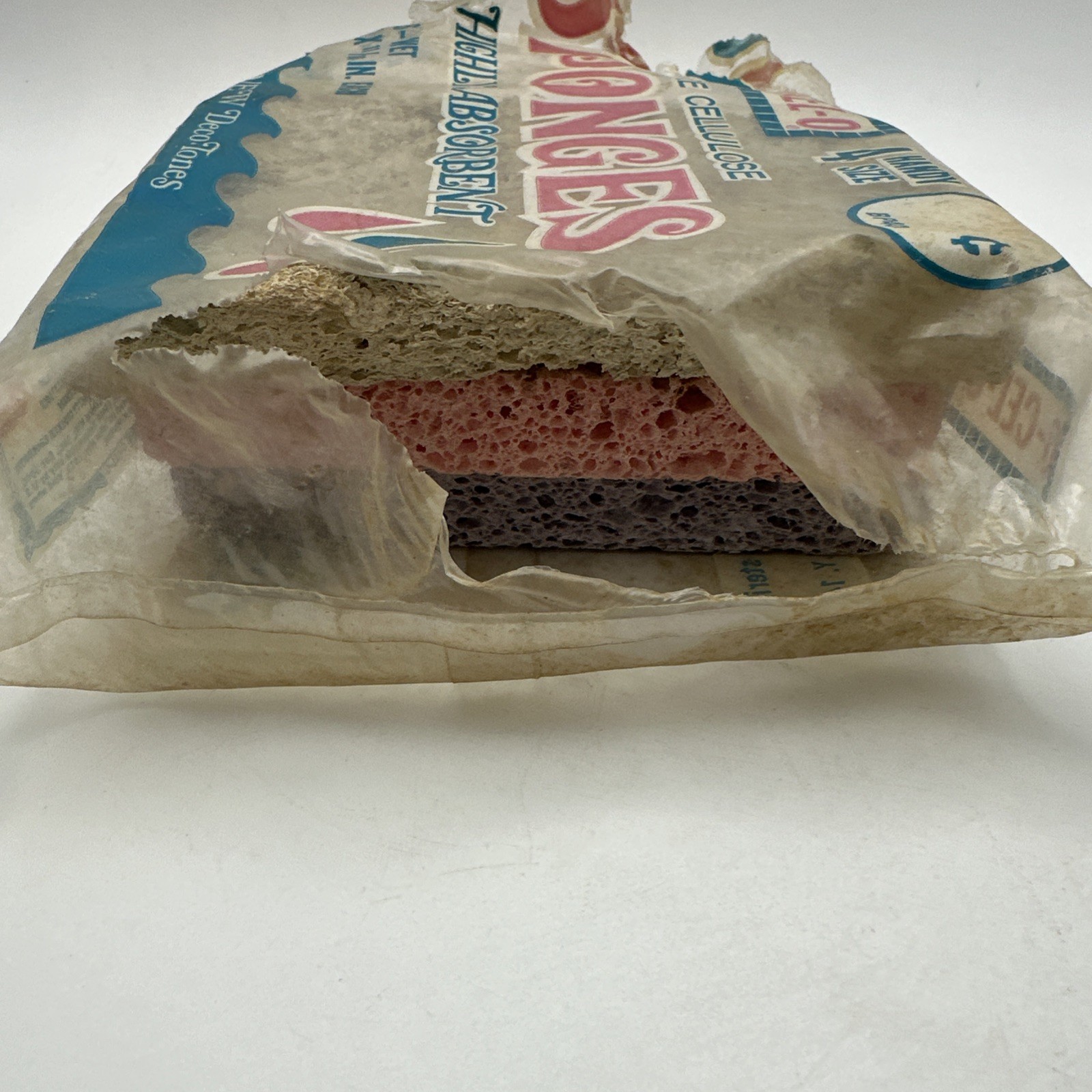 Pure Cellulose Sponges Vintage O-Cel-O Betty Crocker GM USA Movie Prop