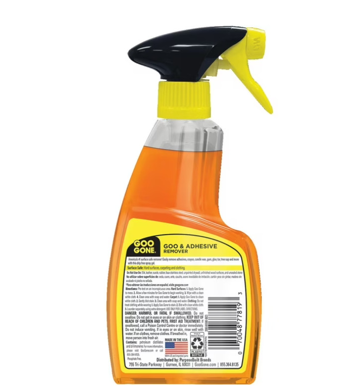 ( 2 pack ) Original ADHESIVE Glue Gum Remover ~ Fresh Citrus & Surface Safe 12Oz