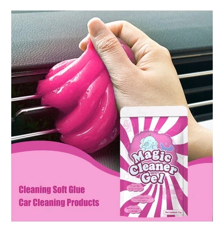 4 Pack Magic Cleaner Gel – 2 Colors Reusable Dust Remover for Keyboards & Cars