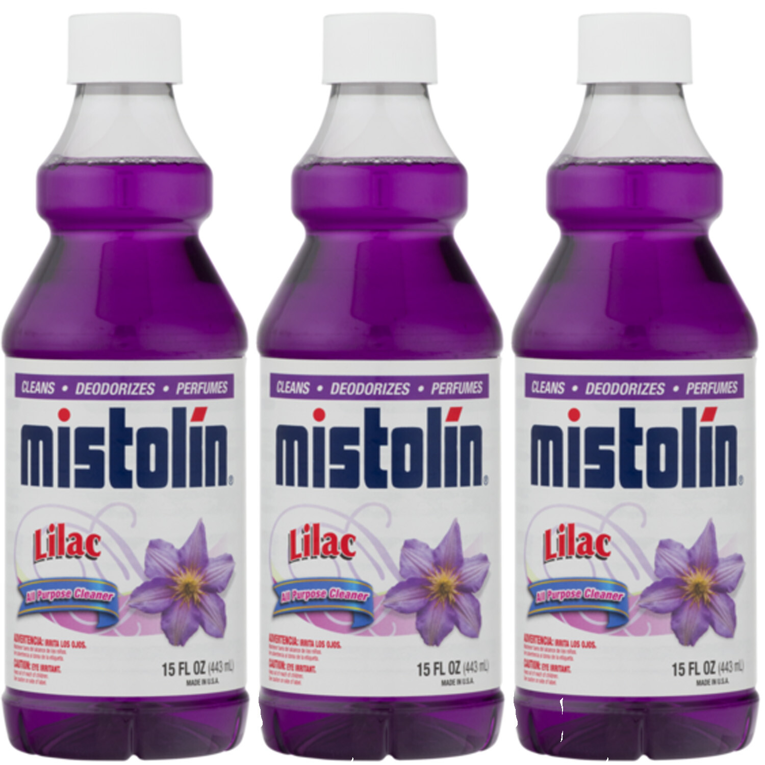 Mistolin General All Purpose Cleaning Solution Lilac Scent 15 fl oz (3PACK)