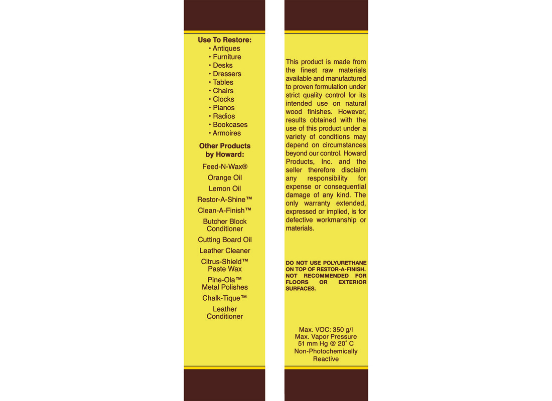 Howard RF4016 Wood Restorer, Walnut, Liquid, 16 oz, Can