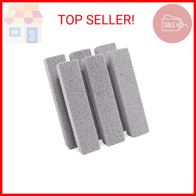 ZUFECY 6pc Pumice Stone for Home Cleaning, Toilet Bowl Cleaning, Sink and Tiles