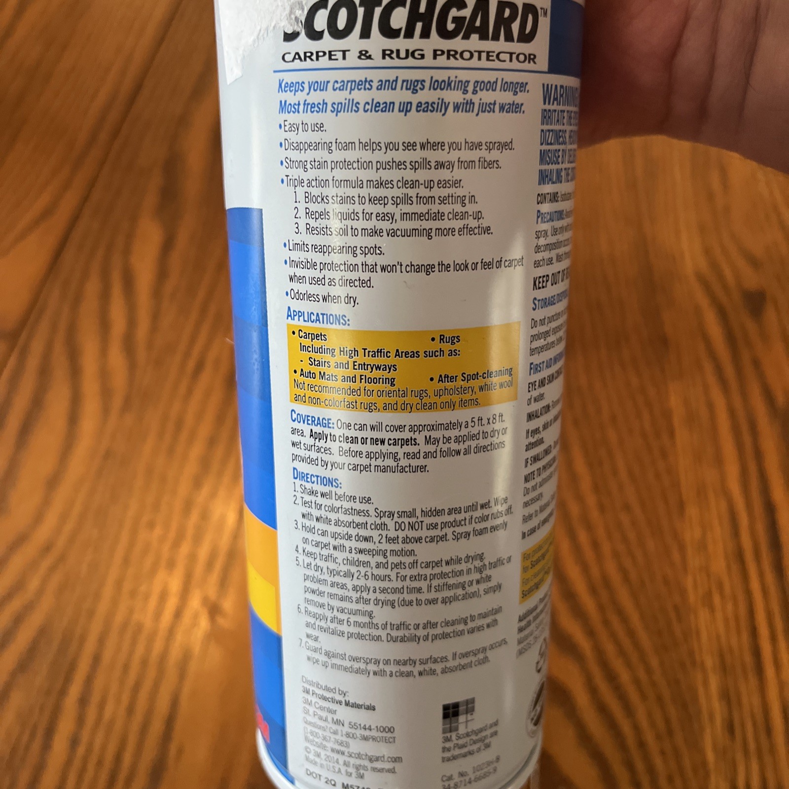 NEW 2 Scotchgard Carpet & Rug Protector Triple Action Original Formula 3M, 17oz