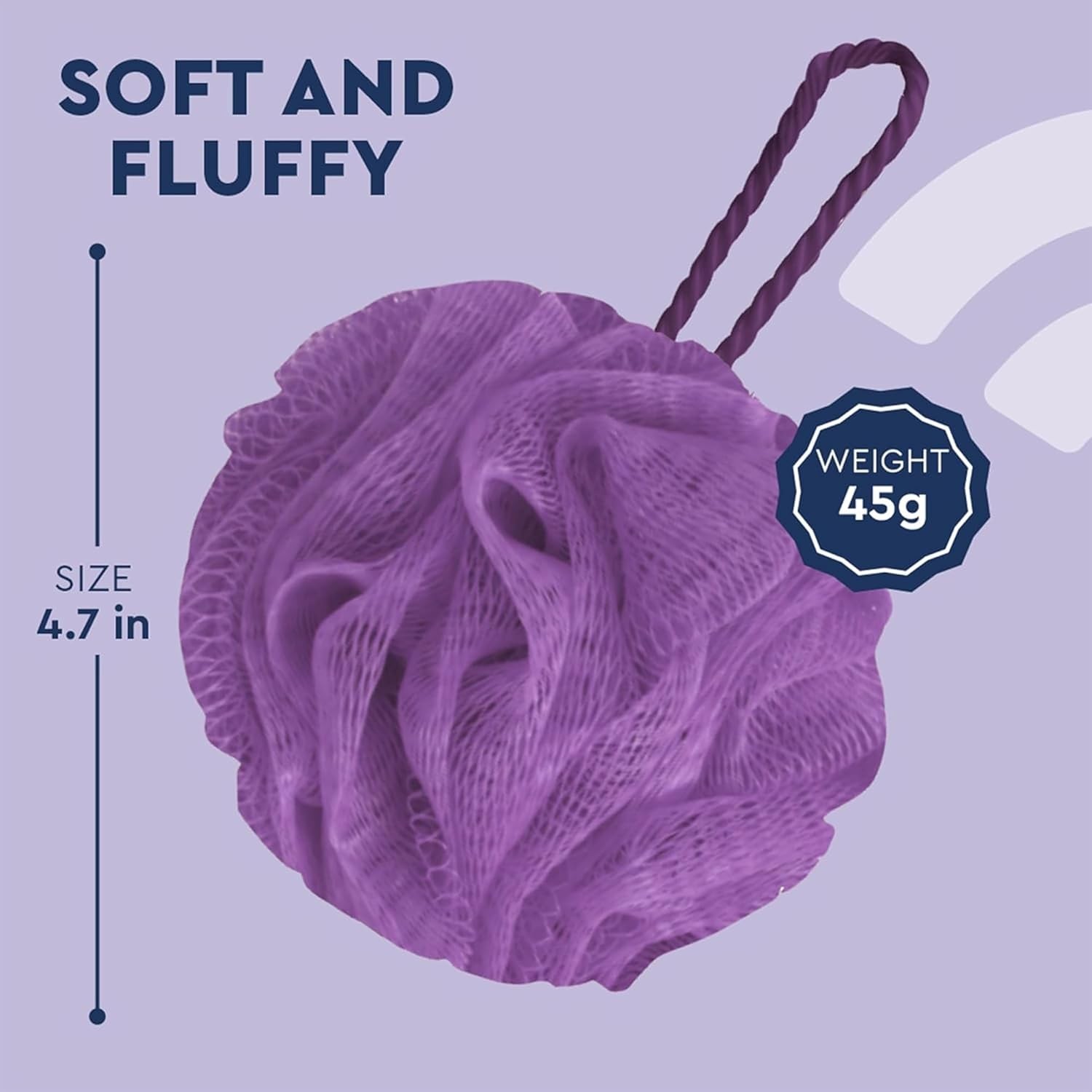 Mesh Loofah Spons, Small Loofahs for Kids Colorful Spons Mesh Pouf