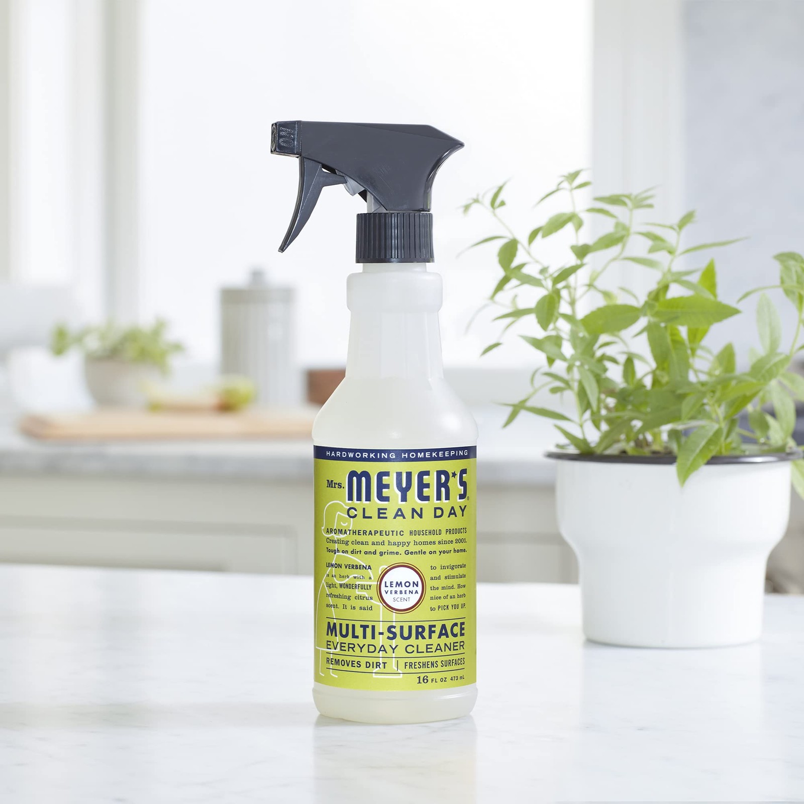 MRS. MEYER’S CLEAN DAY All-Purpose Cleaner Spray, Lemon Verbena, 16 fl. oz