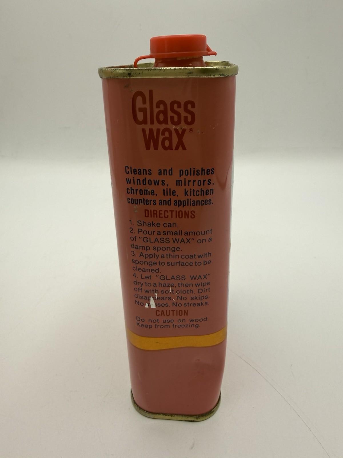 Glass Wax Glass & Metal Cleaner 16oz Discontinued Gold Seal NEW!