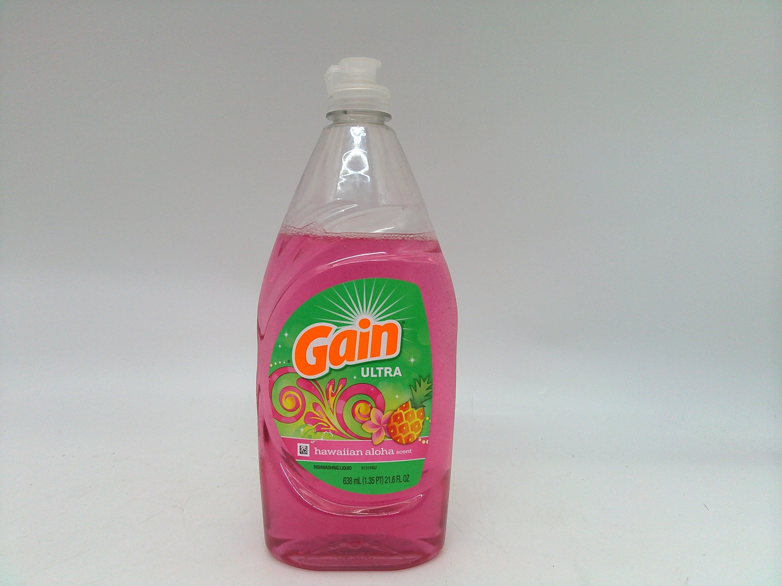Gain Ultra Dishwashing Liquid Soap, Hawaiian Aloha Scent, 21.6 fl oz Bottle READ