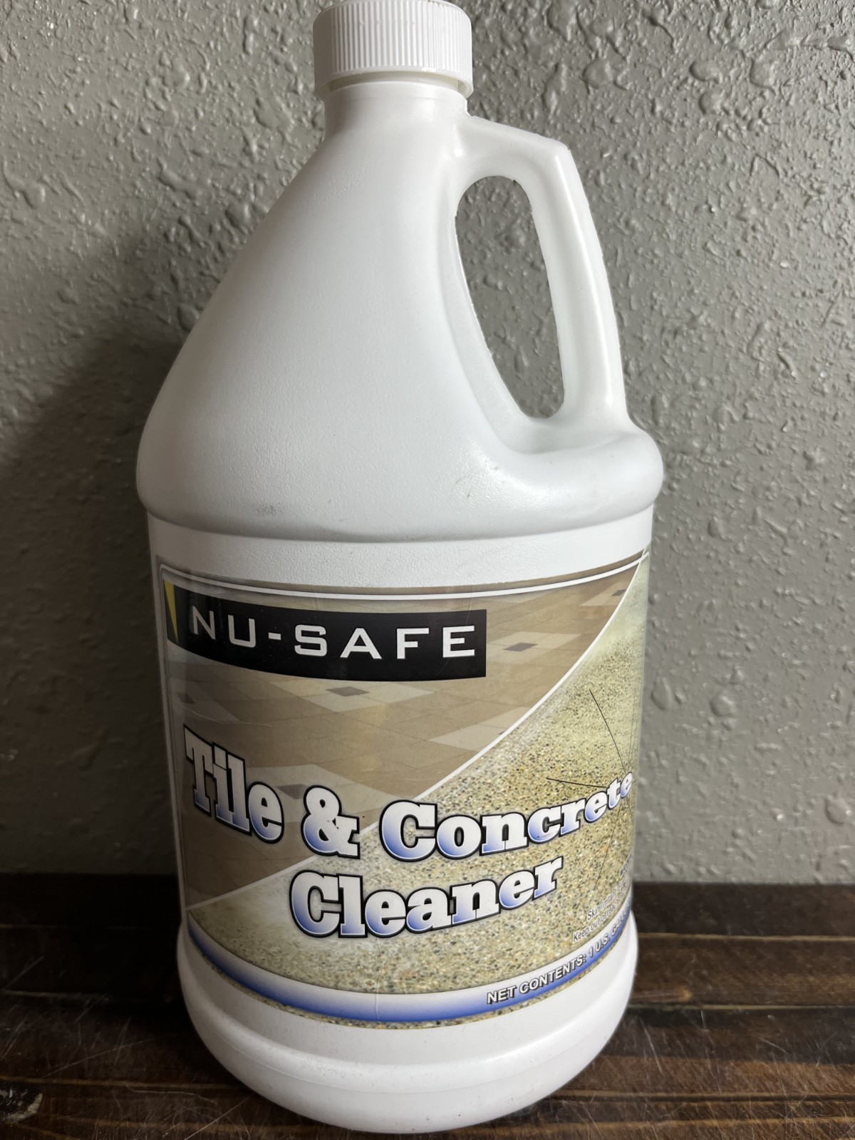 Nu-Safe Tile & Concrete Cleaner 1 Gallon Industrial Strength Floor Deep Cleanser