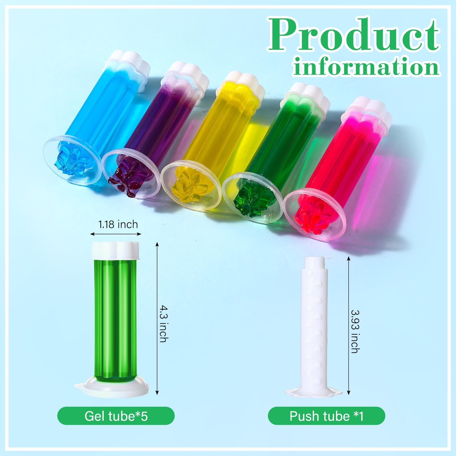 5 Pcs Gels 70 Count 5 Kinds Flower Stamp Bowl Scent Stain Removal Cleaner Fre…
