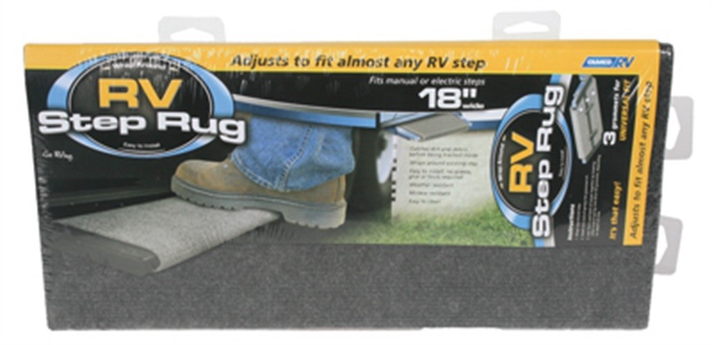 Camco 42925 Gray Step Rug 17-1/2 L x 18 W in. (Pack of 2)