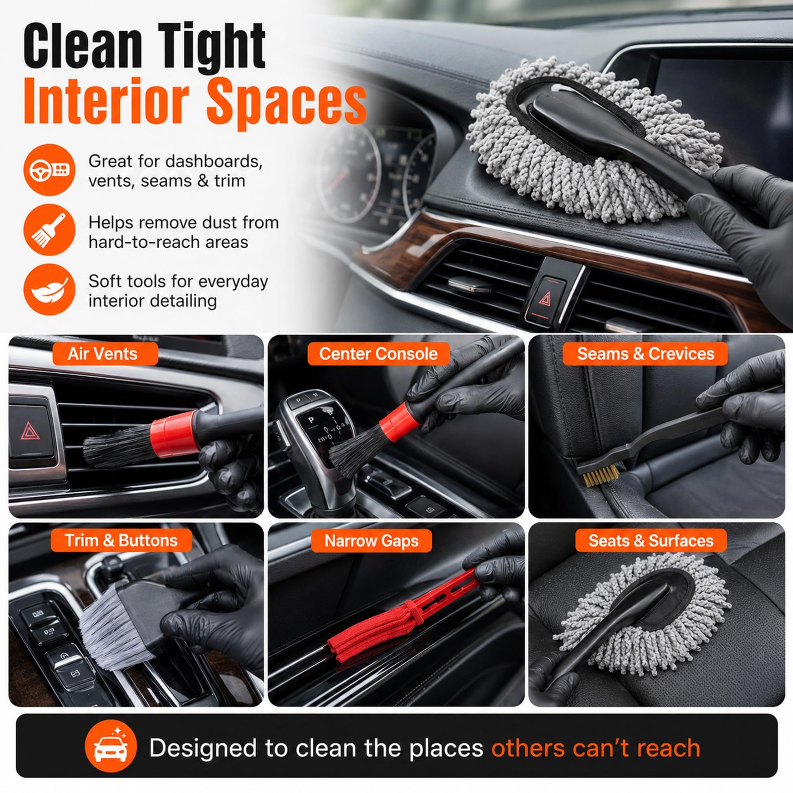 18-Piece Car Detailing Kit – Complete Car Interior Detailing Kit and Exterior…