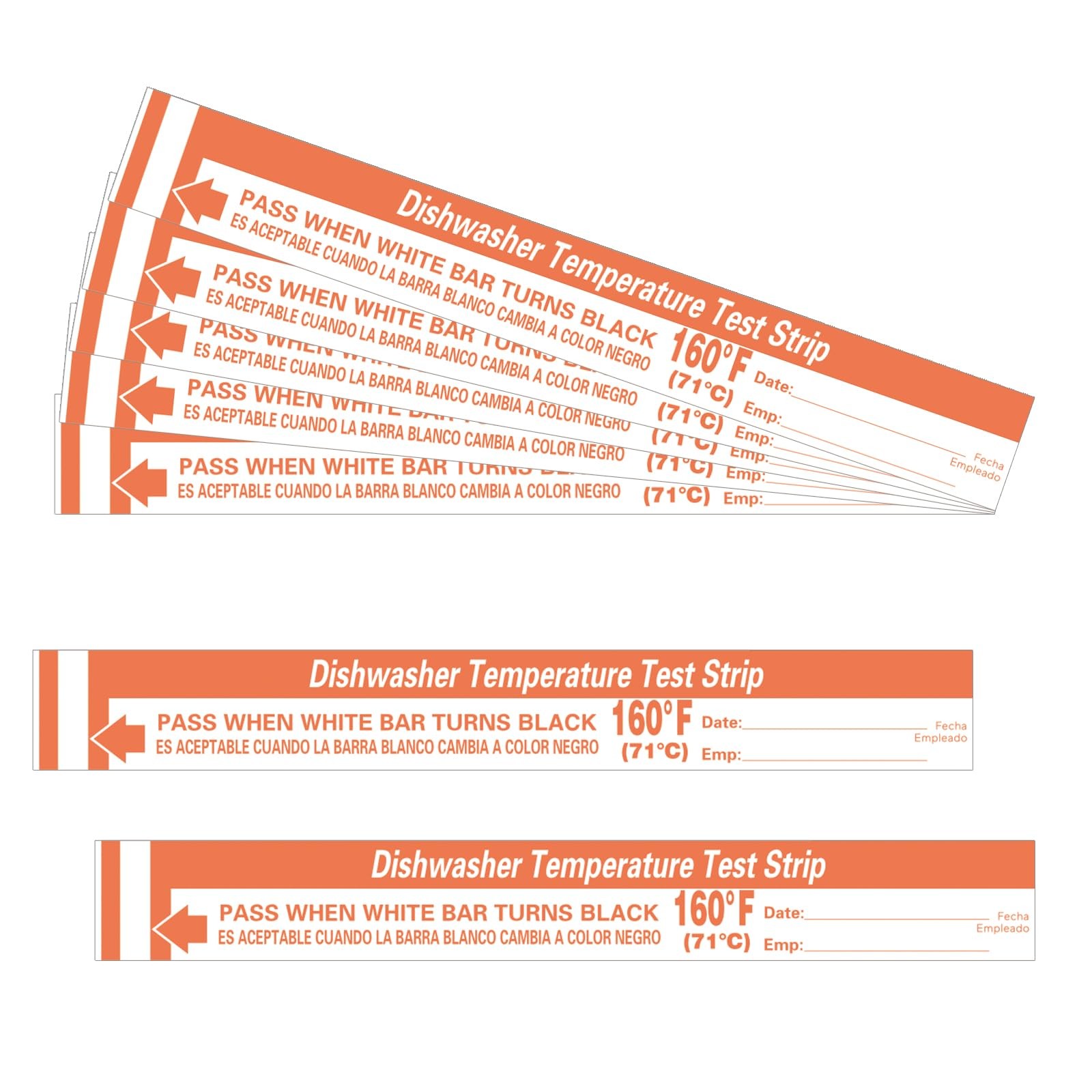 25 Pcs Dishwasher Temperature Strips Dishwasher 160° F Temp Stickers 160 Degr…
