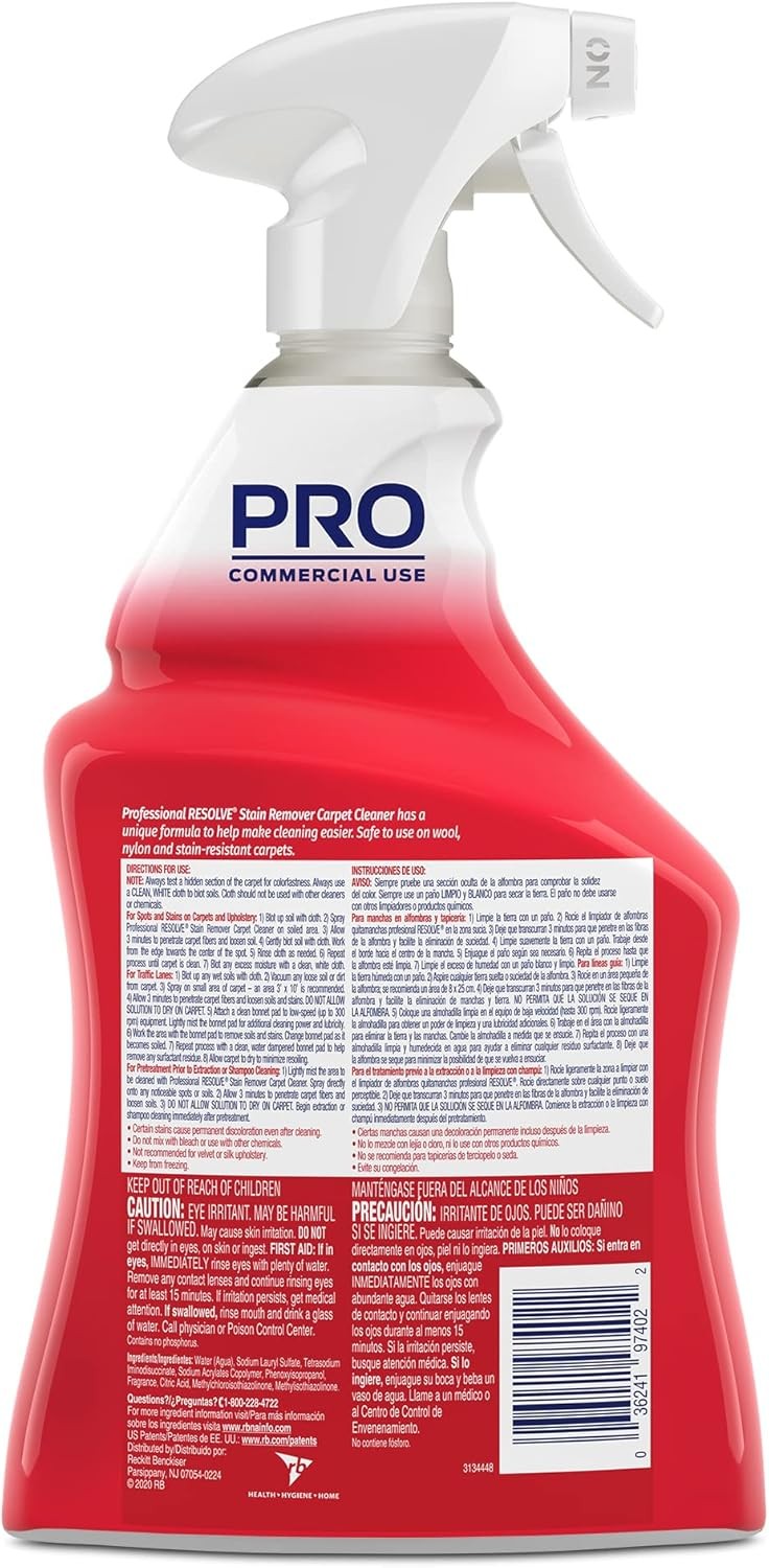 Resolve Professional Strength Spot and Stain Carpet Cleaner, Cleaner,…