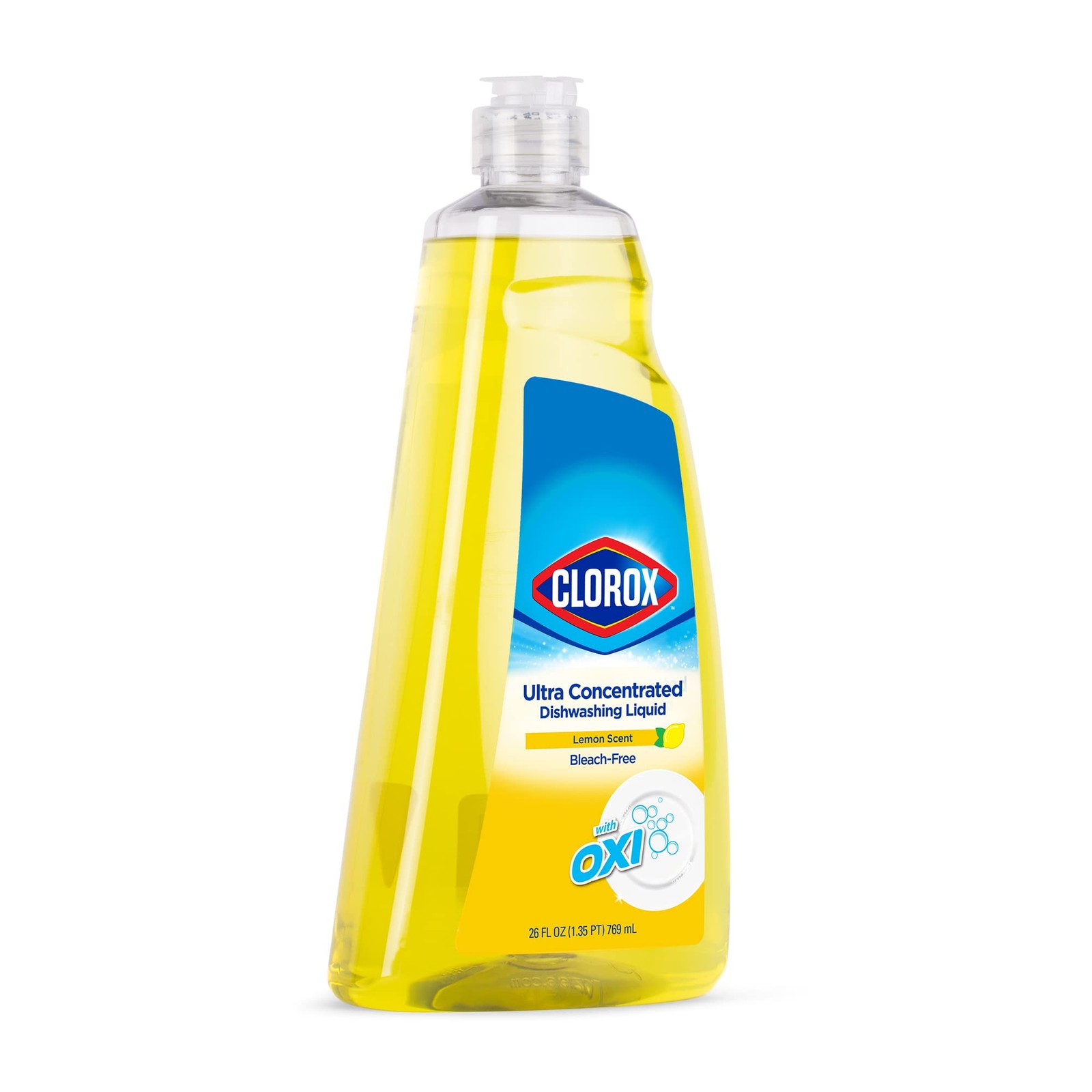 Clorox Lemon Scent Dishwashing Liquid 26 Fl Oz Ultra Concentrated Grease Fighter